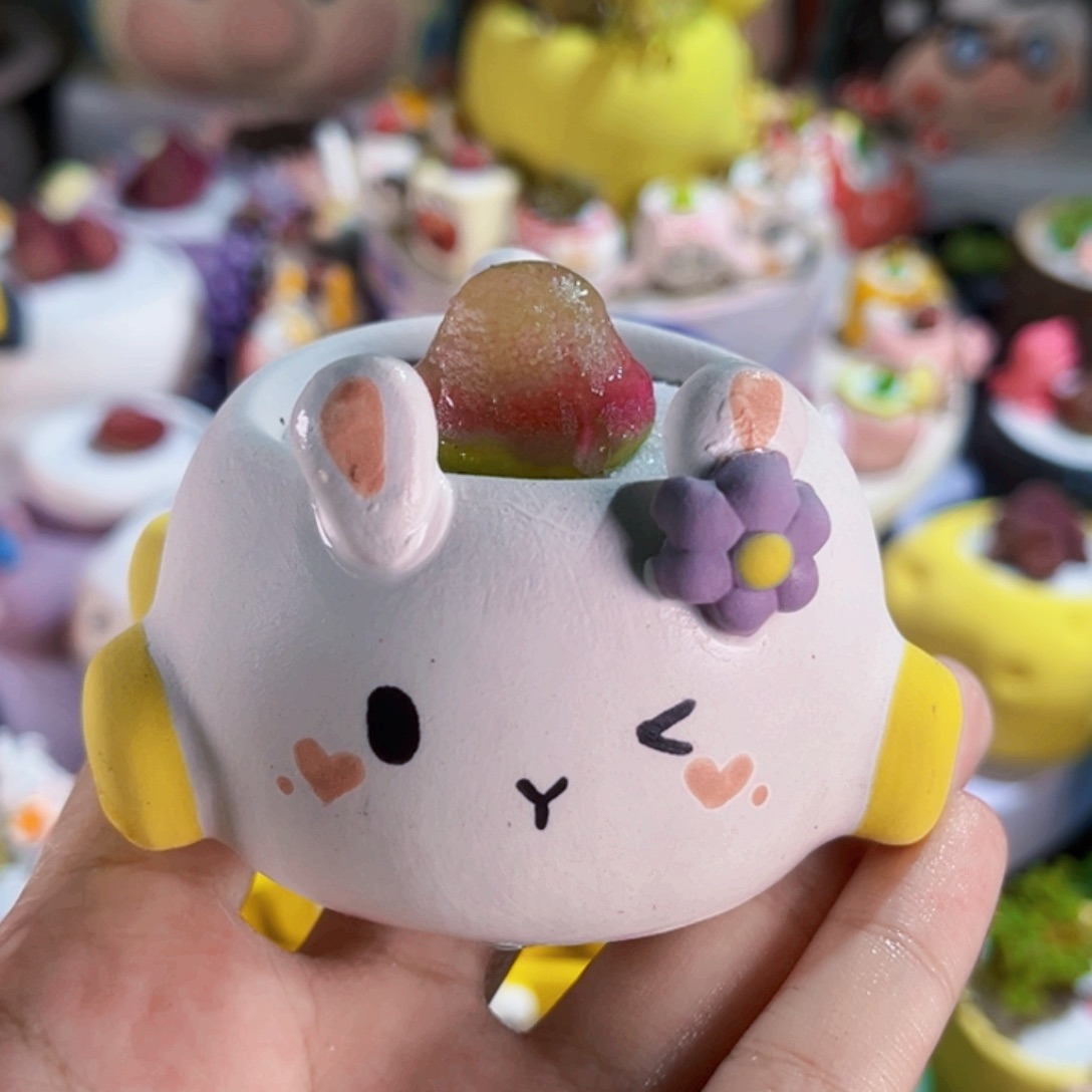 011手工盆灯泡连盆带土包邮