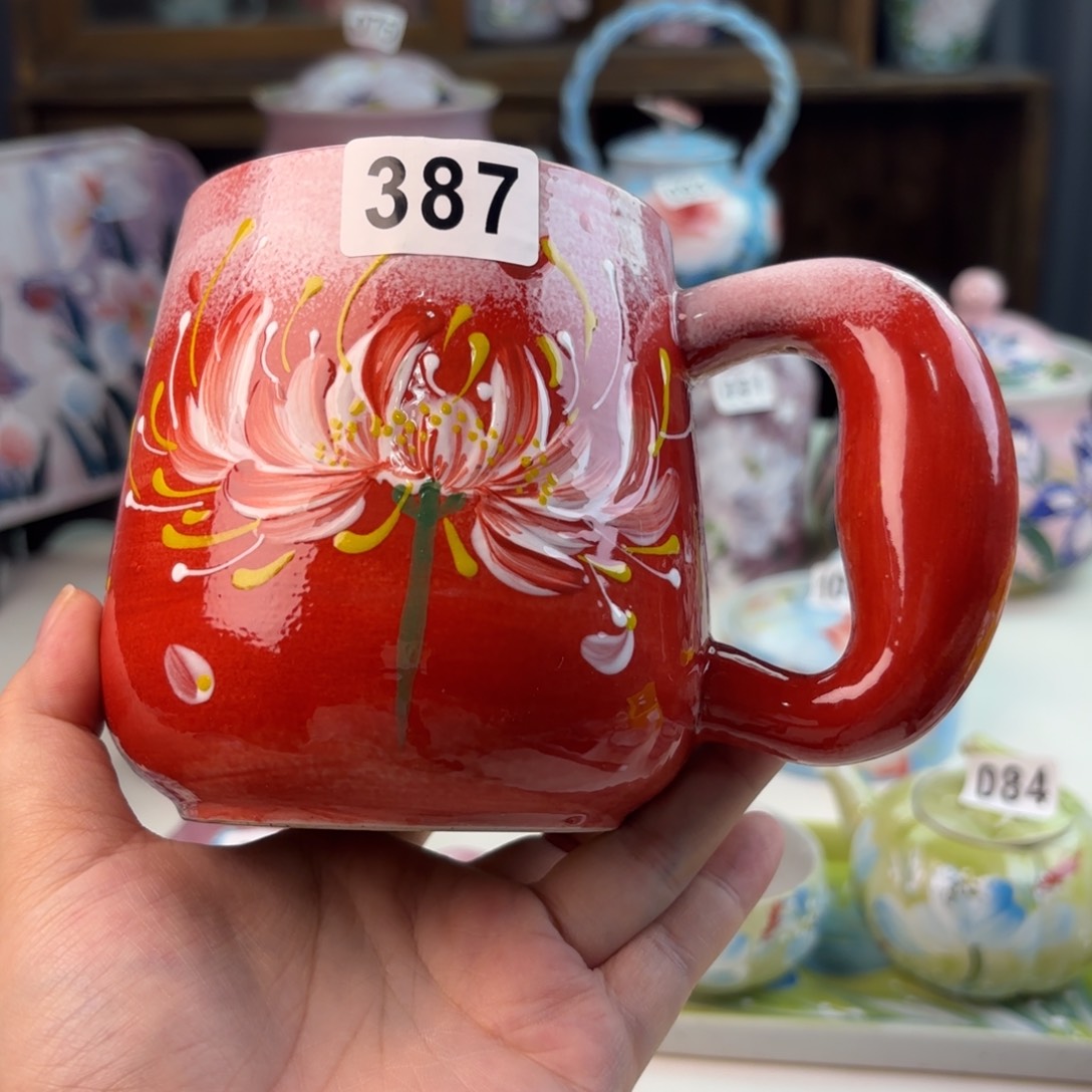 景德镇手绘高温釉下彩陶瓷茶具