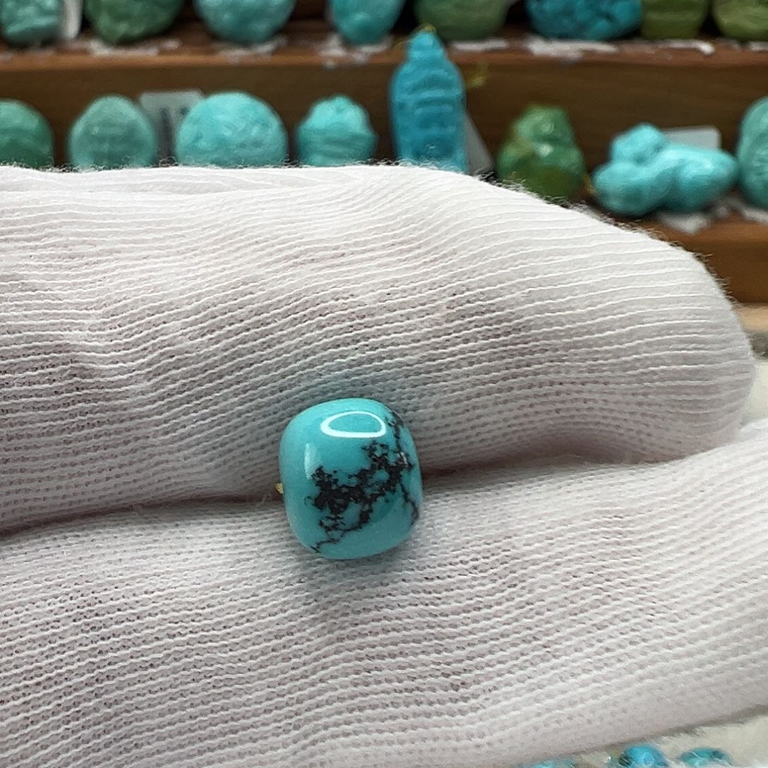 绿松石未镶嵌老型珠