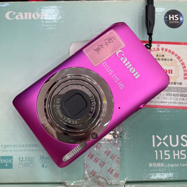 95新 Canon/佳能 ixus115 带原盒 二手商品no退换