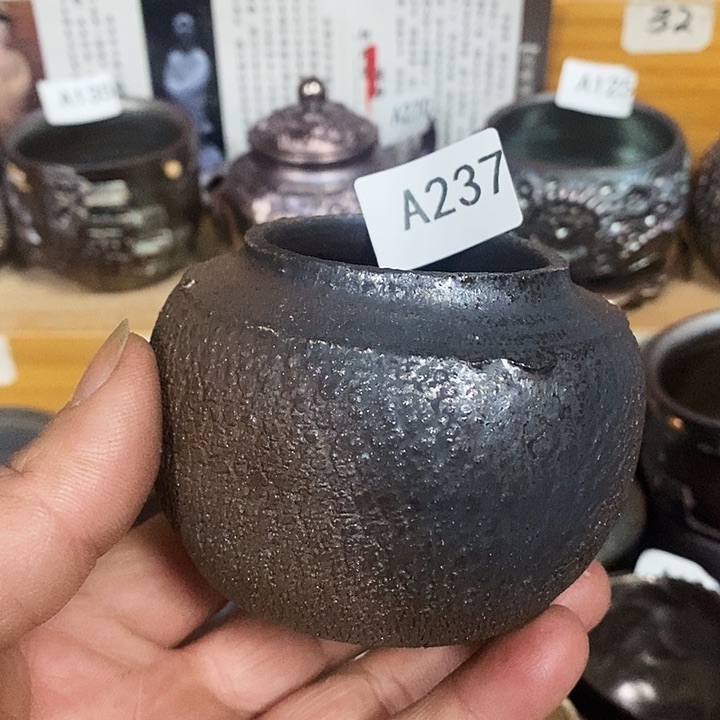 紫砂茶杯柴烧纯手工237