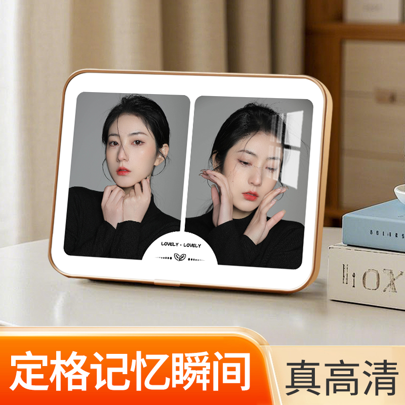 【LOVELY洛克水晶】包边奢侈金水晶相框摆台宝宝照全家福婚纱照