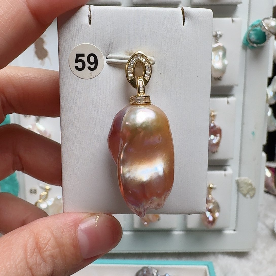 淡水珍珠颈饰银S925镶嵌