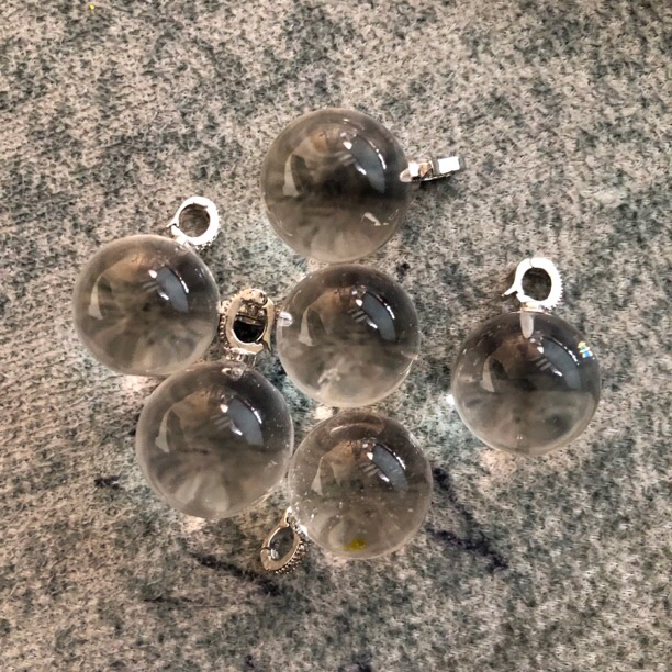 白水晶吊坠球（非净体）LY6多样性发其一