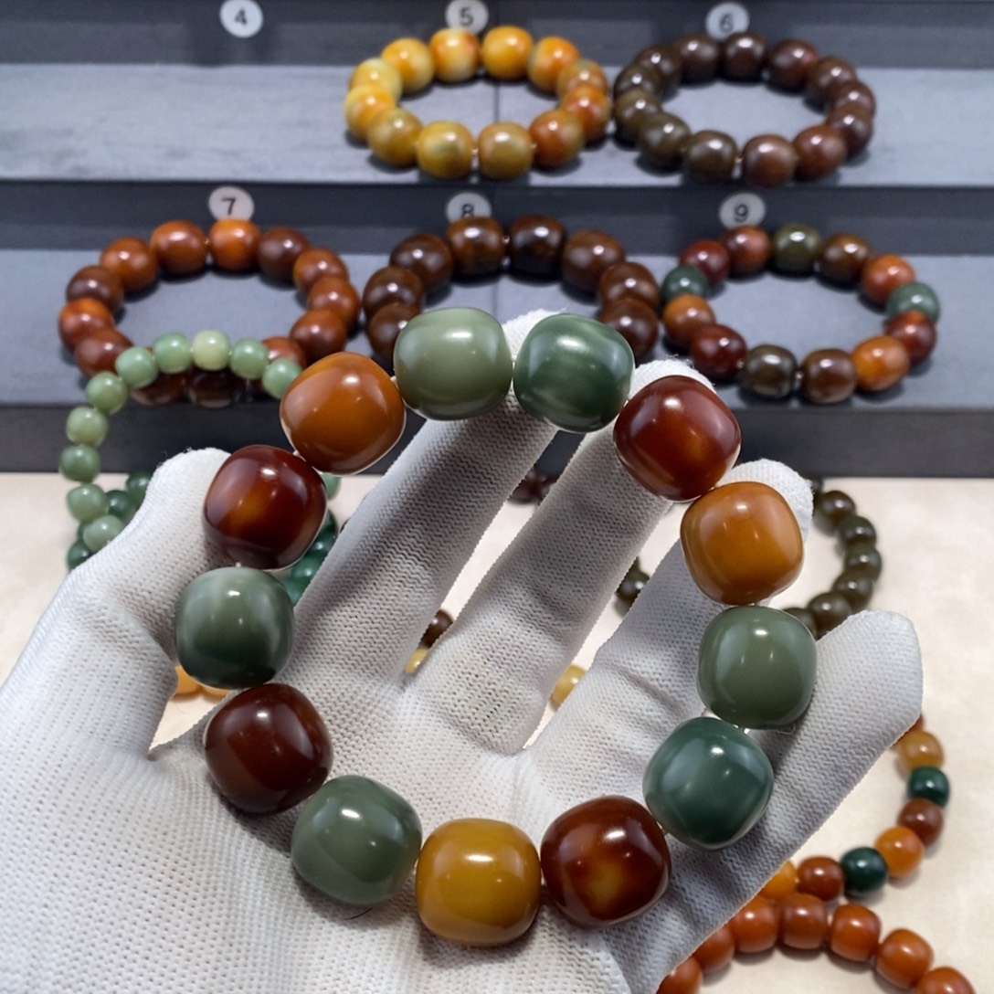 深***蓝菩提根/象牙果手串