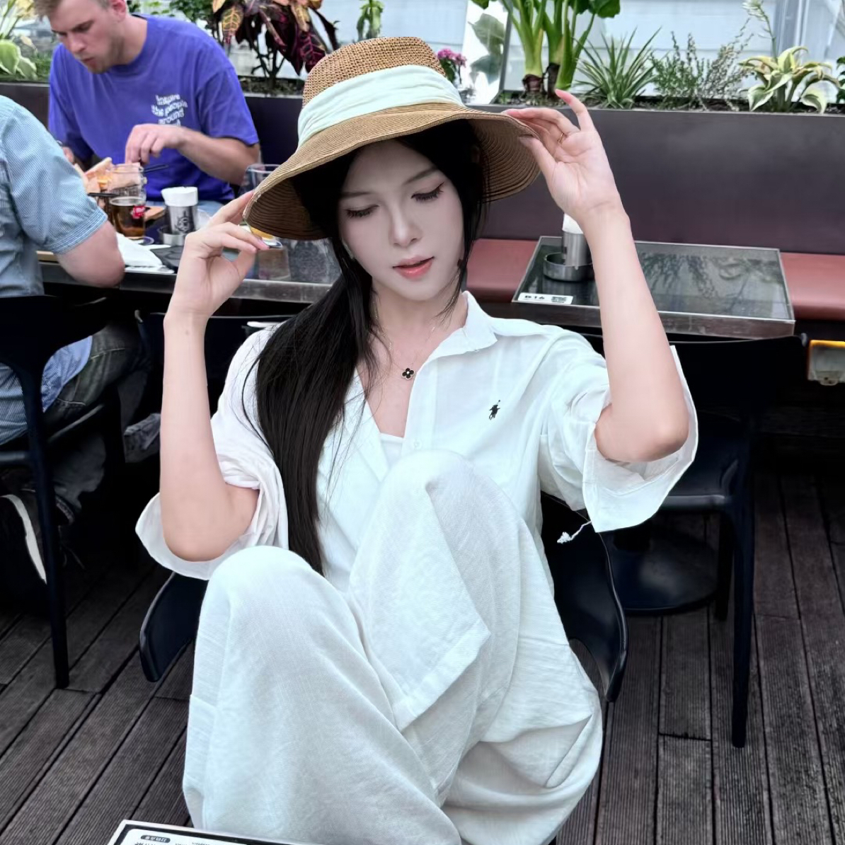 高级气质辣妹千金百搭纯欲连衣裙套装