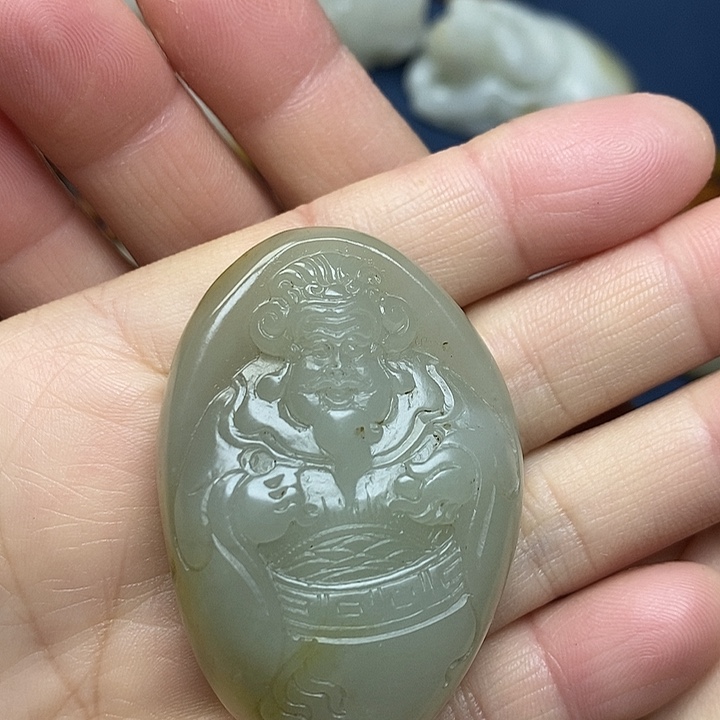 和田玉未镶嵌吊坠(不含链)