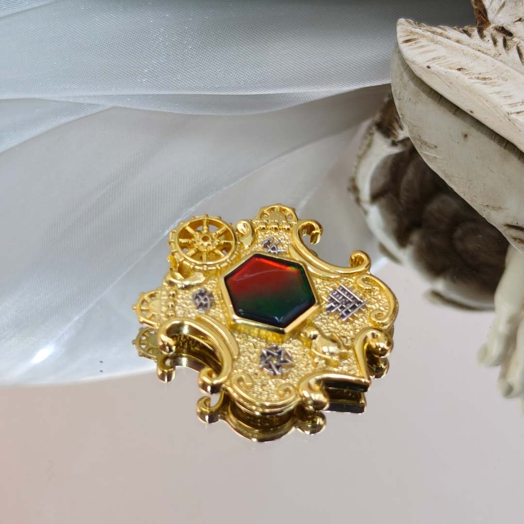 925银银制品 【晟伊】驿马贵贵斑彩石吊坠+名+日期+地址