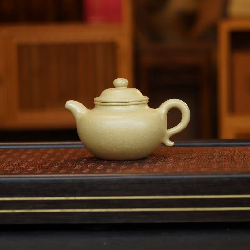 LHB本绿【莲子】宜兴黄龙山原矿手工紫砂壶