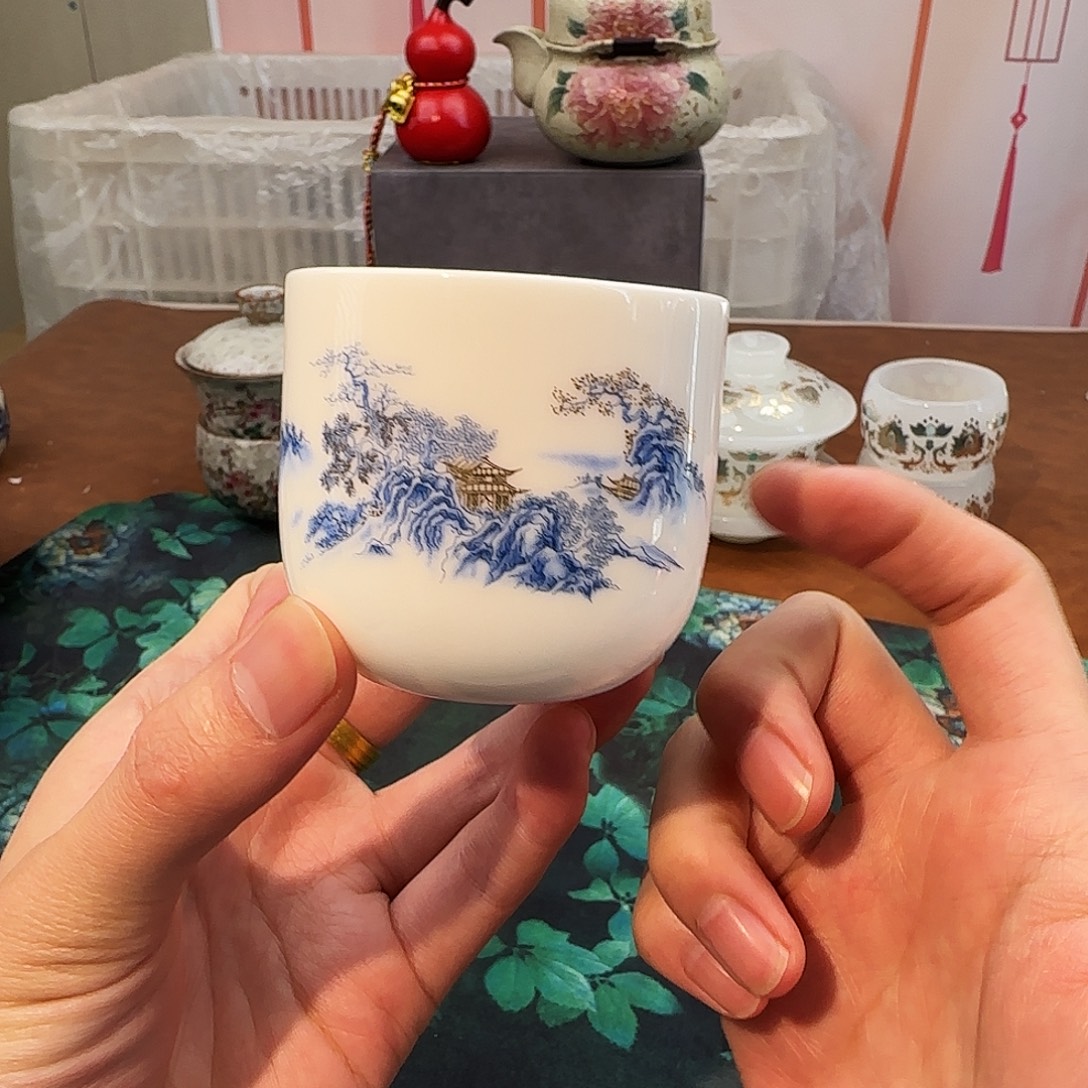 颜瓷闪购商品链接蓝色山水
