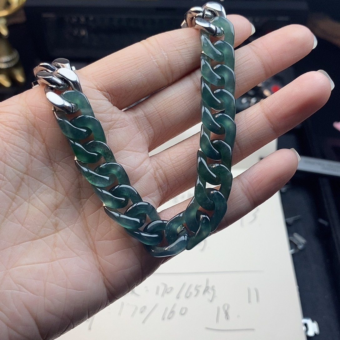 翡翠未镶嵌手链翡翠手链