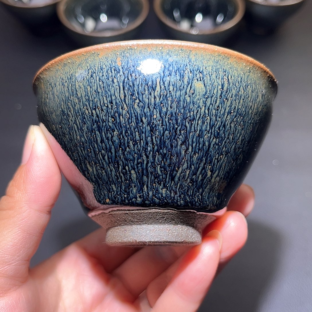 茶盏柴烧建盏主人杯016