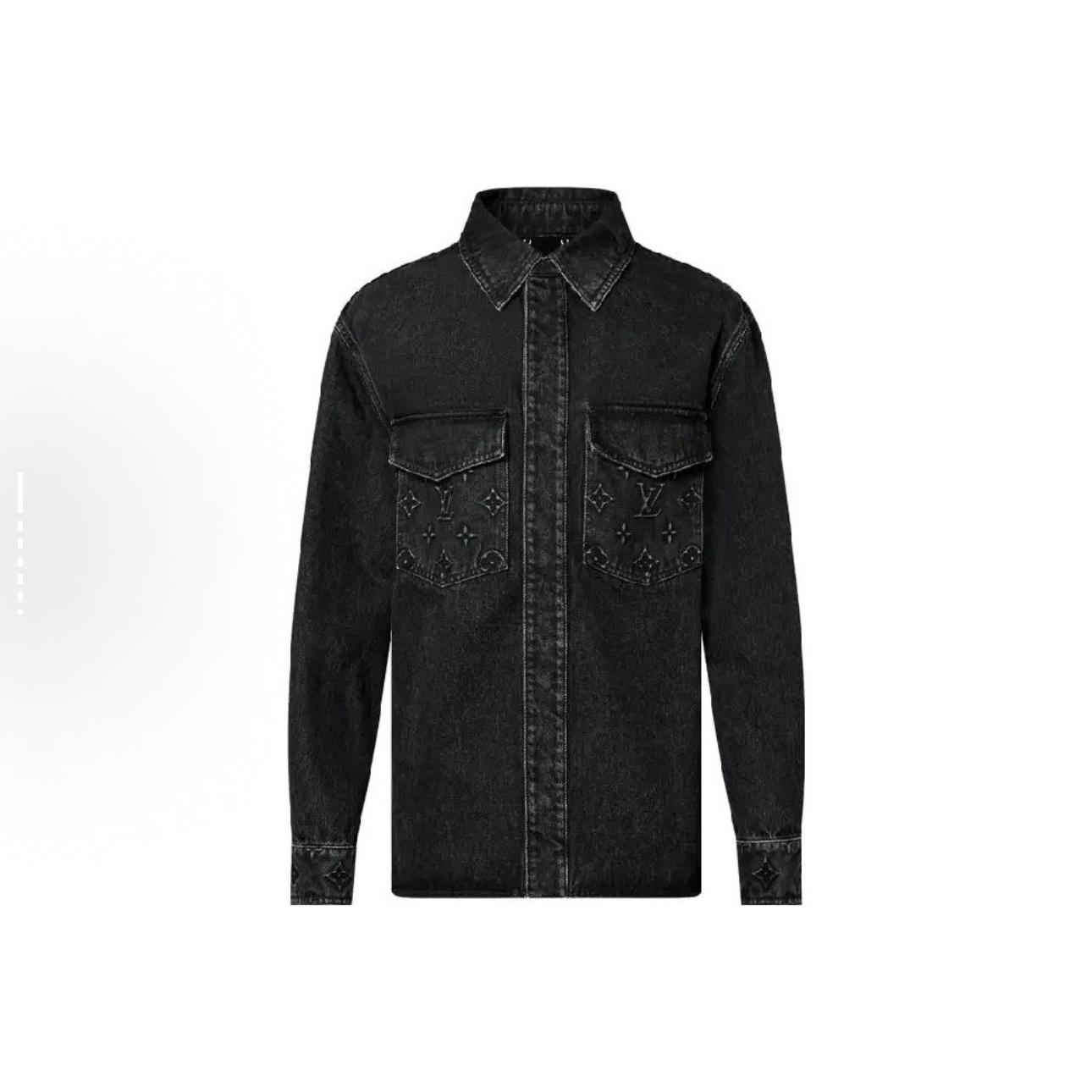 未使用 LouisVuitton/路易威登 浮雕老花牛仔外套/XS码/WL2032