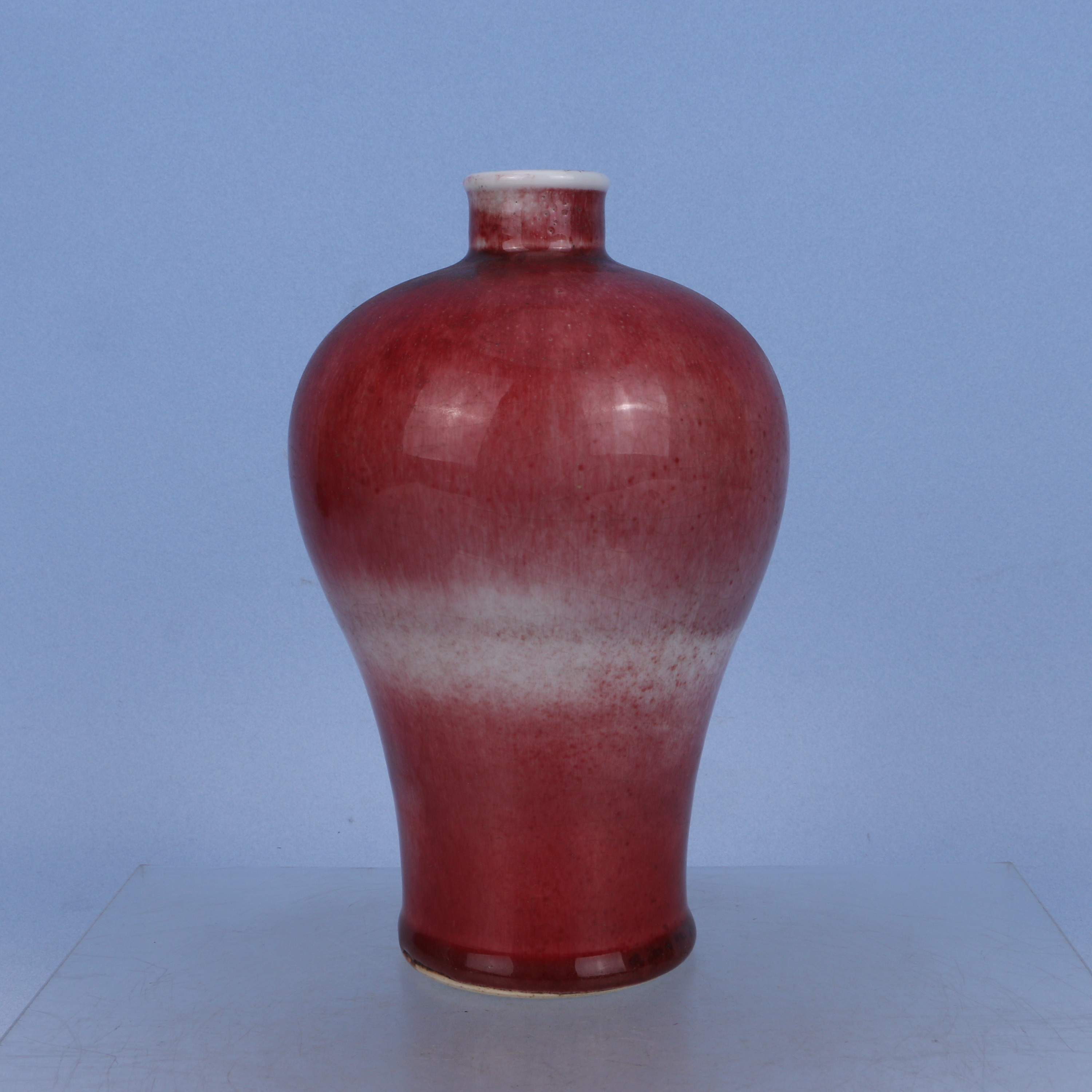 5  清  豇豆红梅瓶