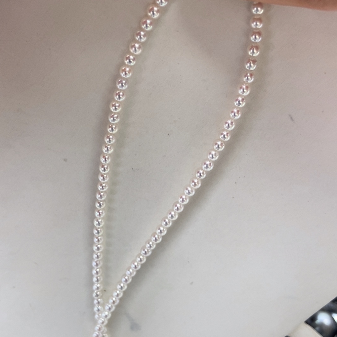 淡水珍珠项链银S925镶嵌