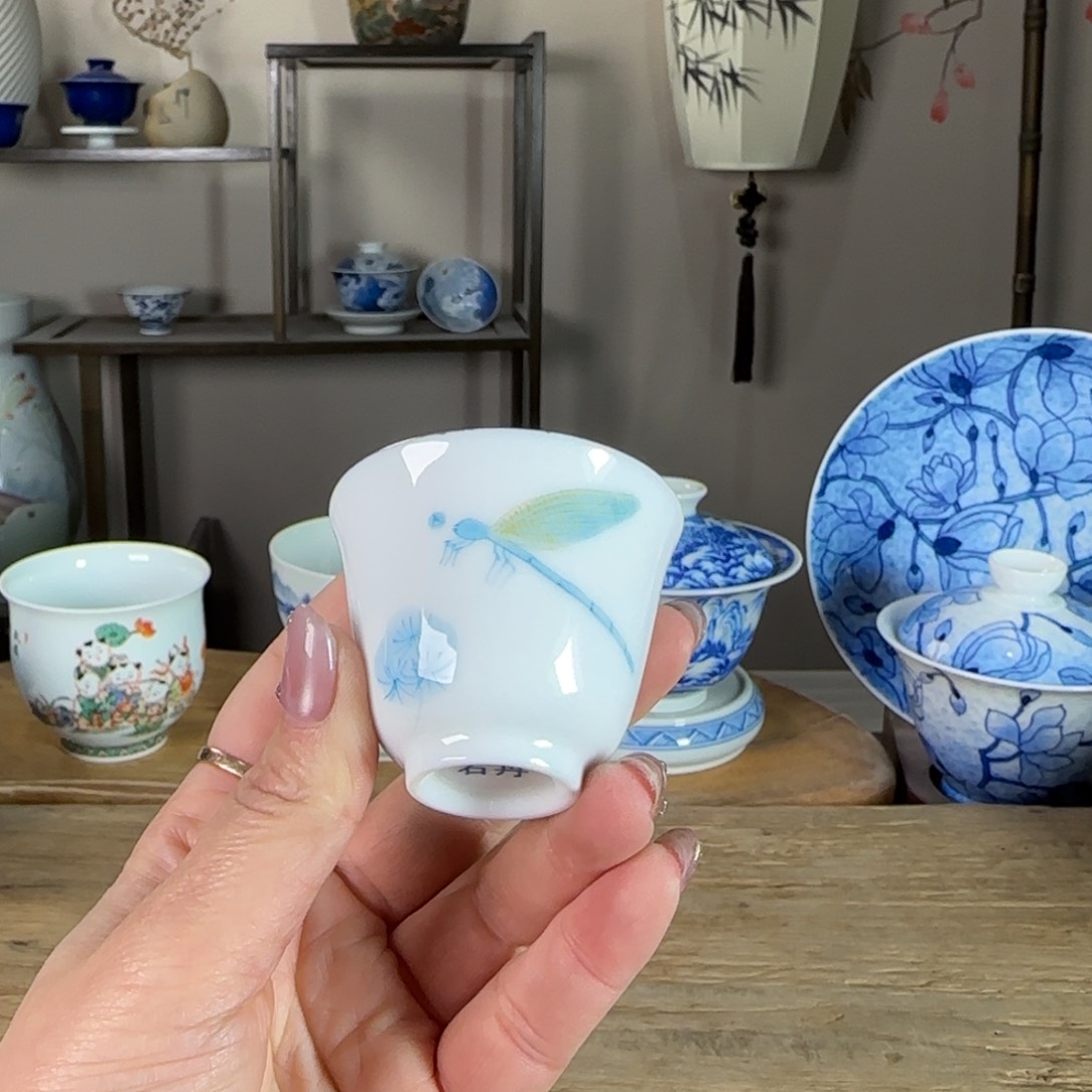 杯景德镇陶瓷柴烧多人