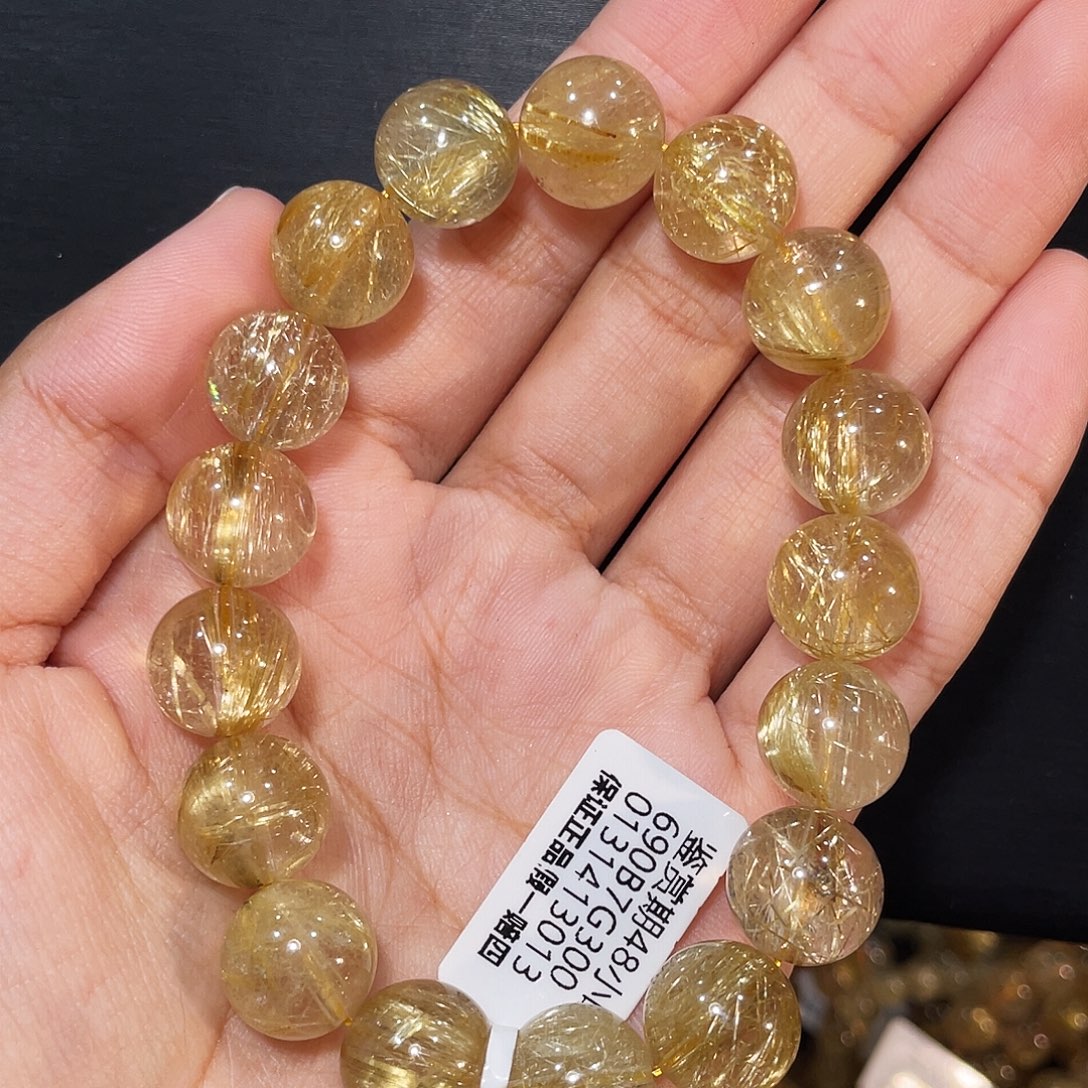 未镶嵌水晶手链发晶12mm