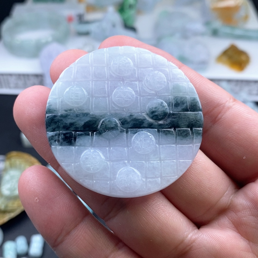 翡翠未镶嵌吊坠(不含链)