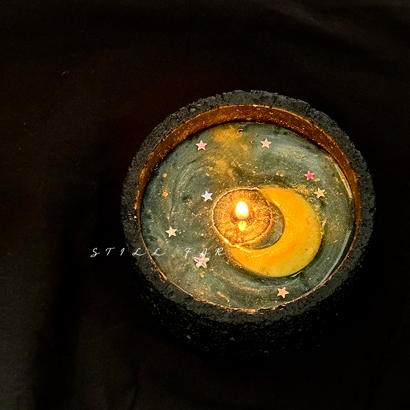 STILLFAR月亮融化了】ins小众氛围感香薰蜡烛家用室内送女生日礼物