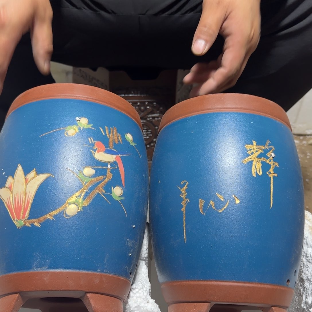 紫砂花盆瑕疵是我