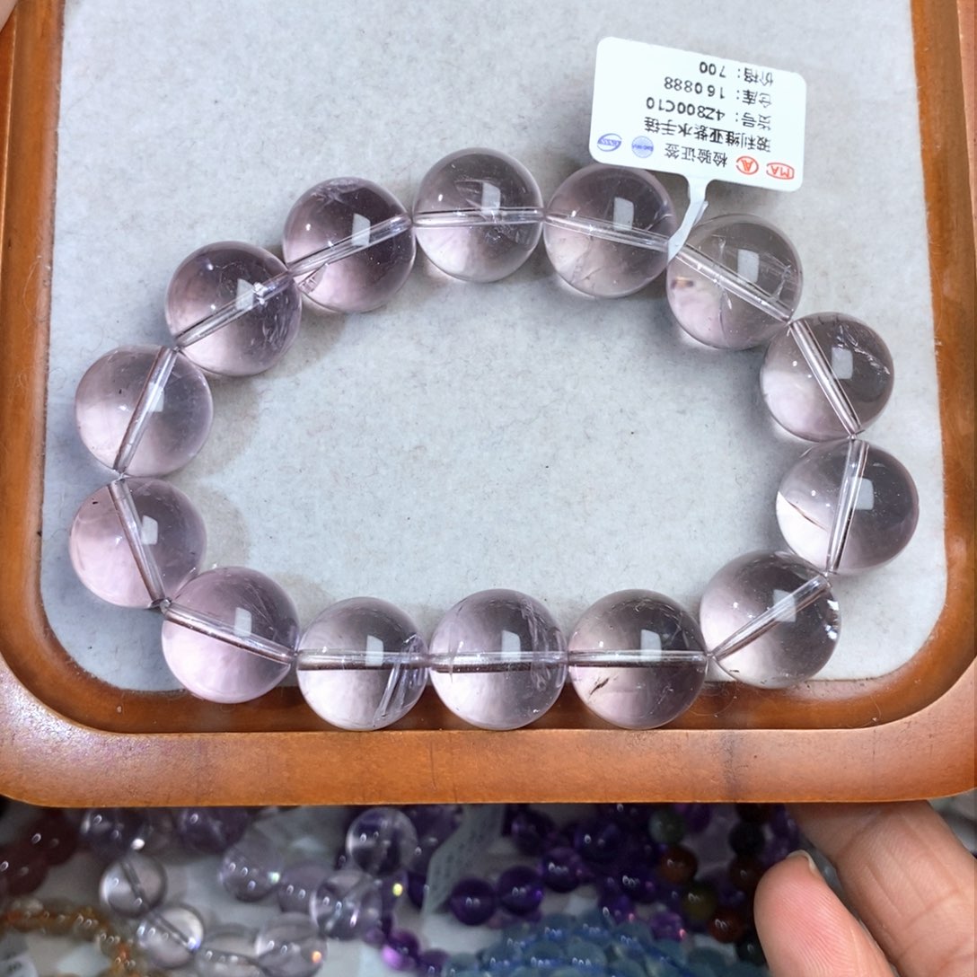 【闪购商品】水晶手链未镶嵌欢****叭玻利维亚16.5mm