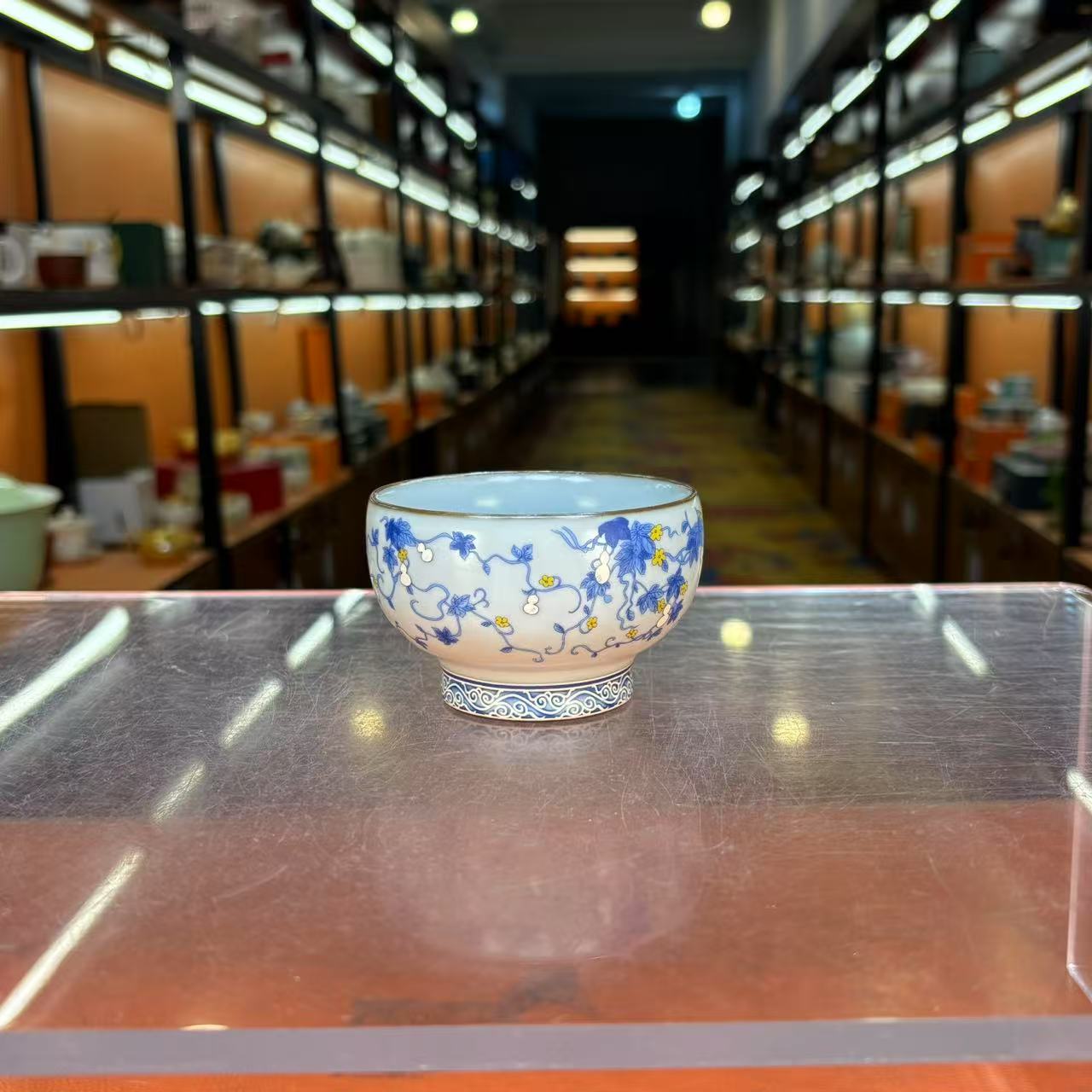 克克茶具葫芦高足杯茶杯品茗杯主人杯-5389