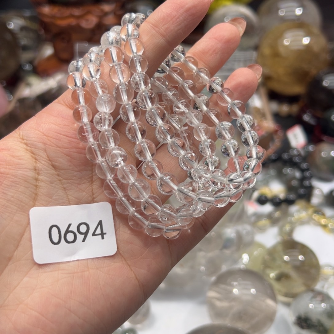 水晶手链银S925镶嵌