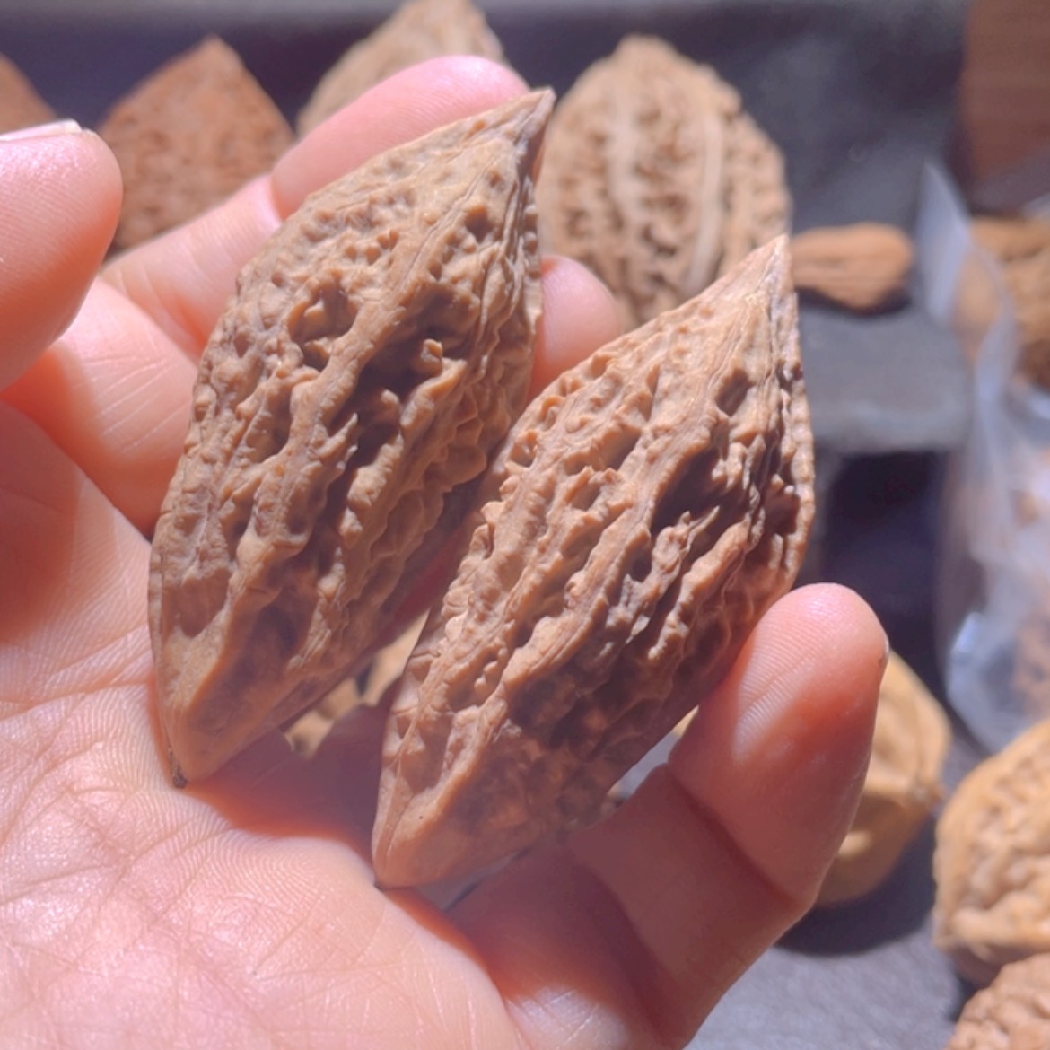 【闪购商品】文玩核桃把件东北楸子25