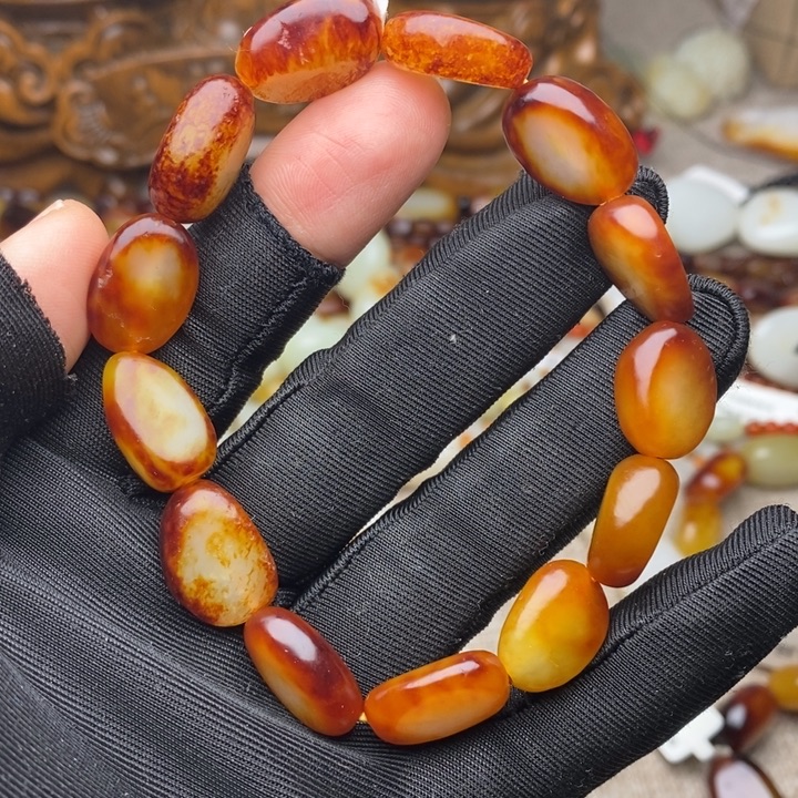 和田玉未镶嵌手链