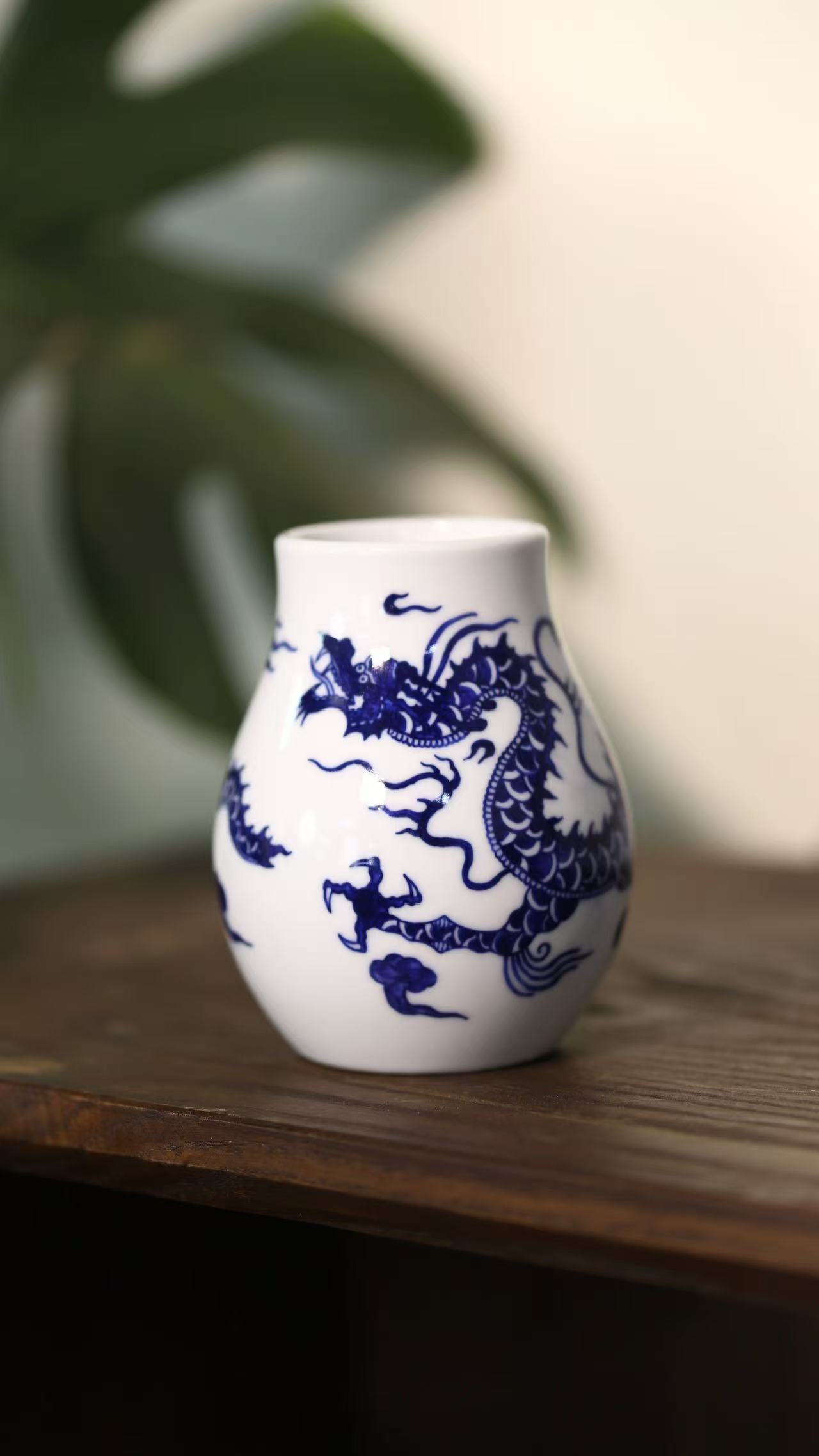 景德镇国企好瓷推荐青花龙纹水洗杯026