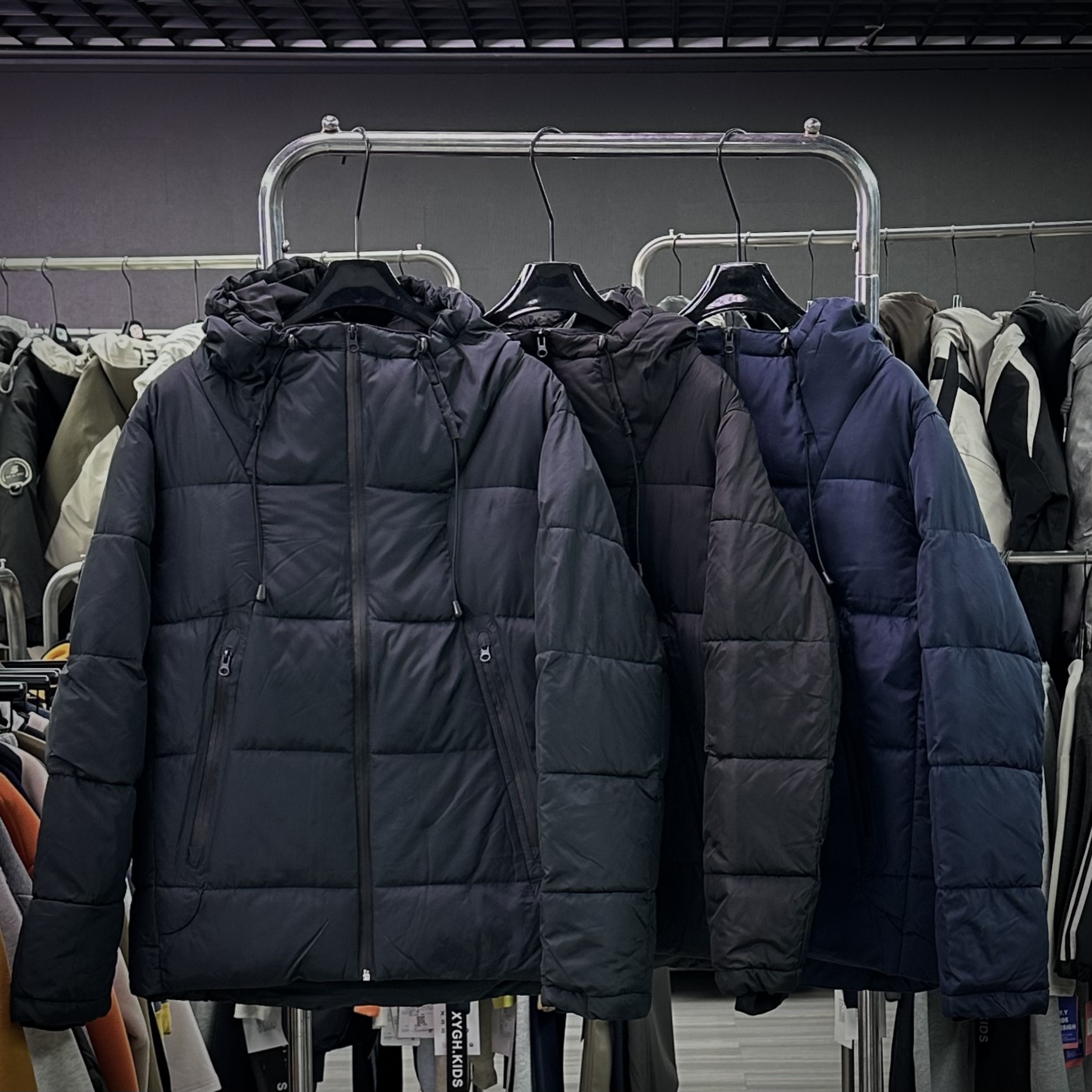 【实体现货库存】男童青少年冬季棉服休闲保暖连帽棉衣8888