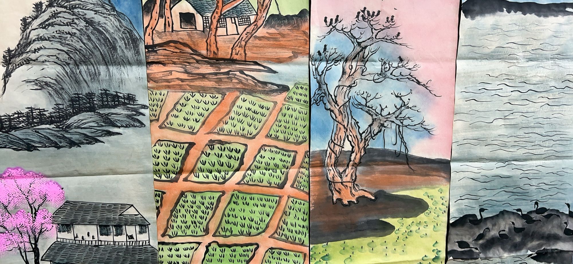 【树新】精品四条屏装饰画通用链接