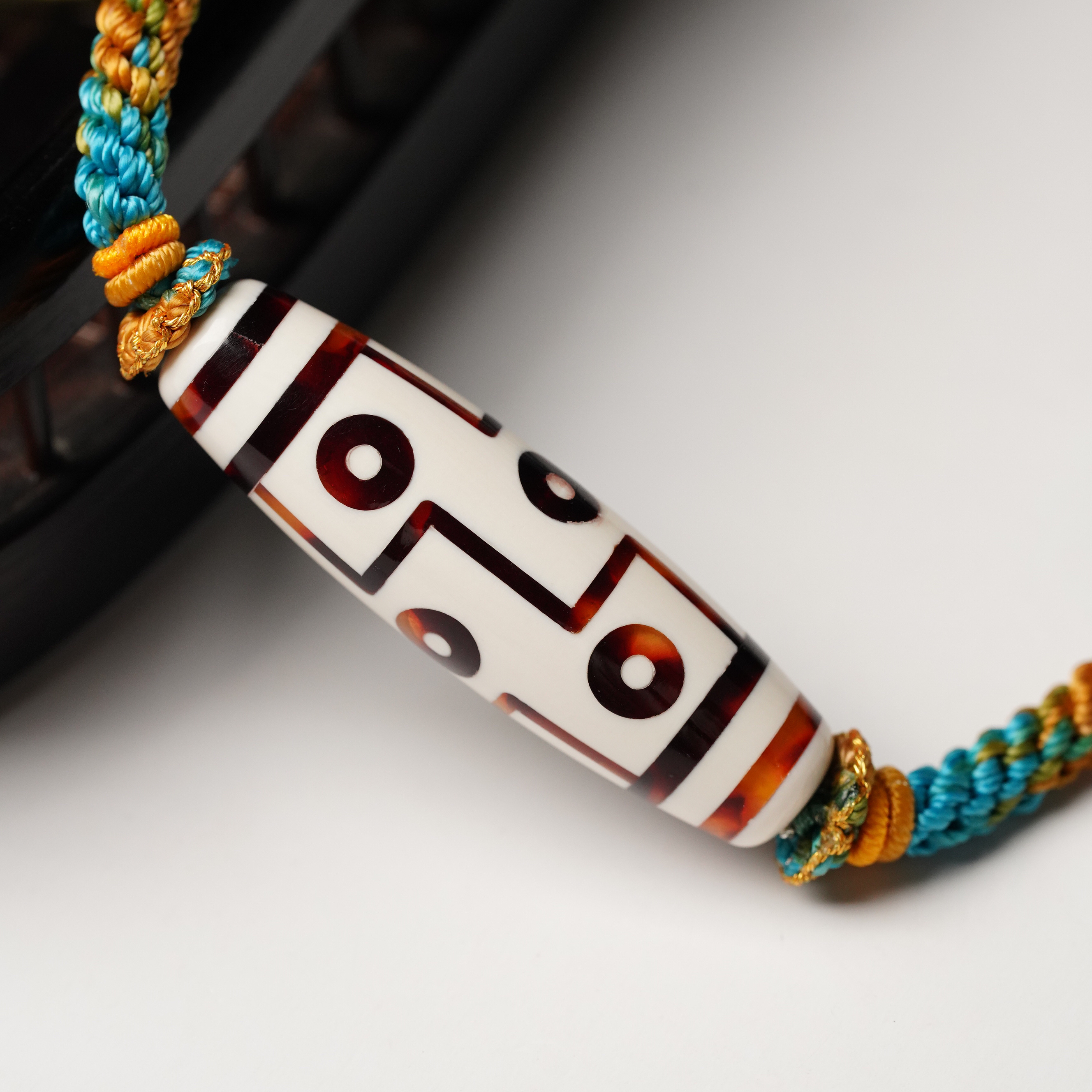 A089猛犸牙9眼锁骨一颗 穿好发货约14.5✖️48