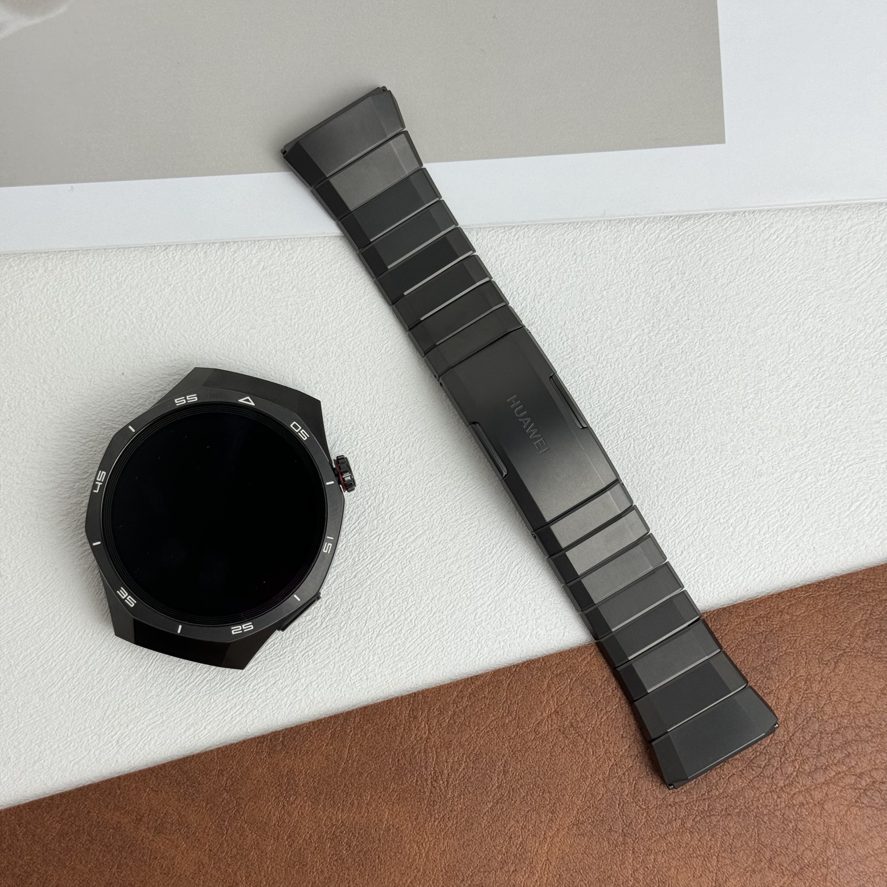 原装拆机-表带GT5pro专用钛合金表带钛金属黑灰色华为watchGT5pro