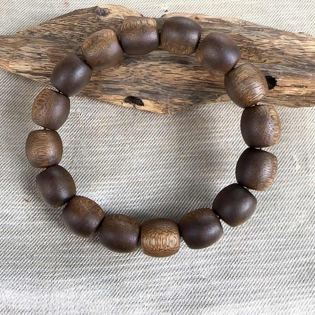 沉香碎屑沉香勾丝➕张勺子母树12鼓珠单圈收藏级17克