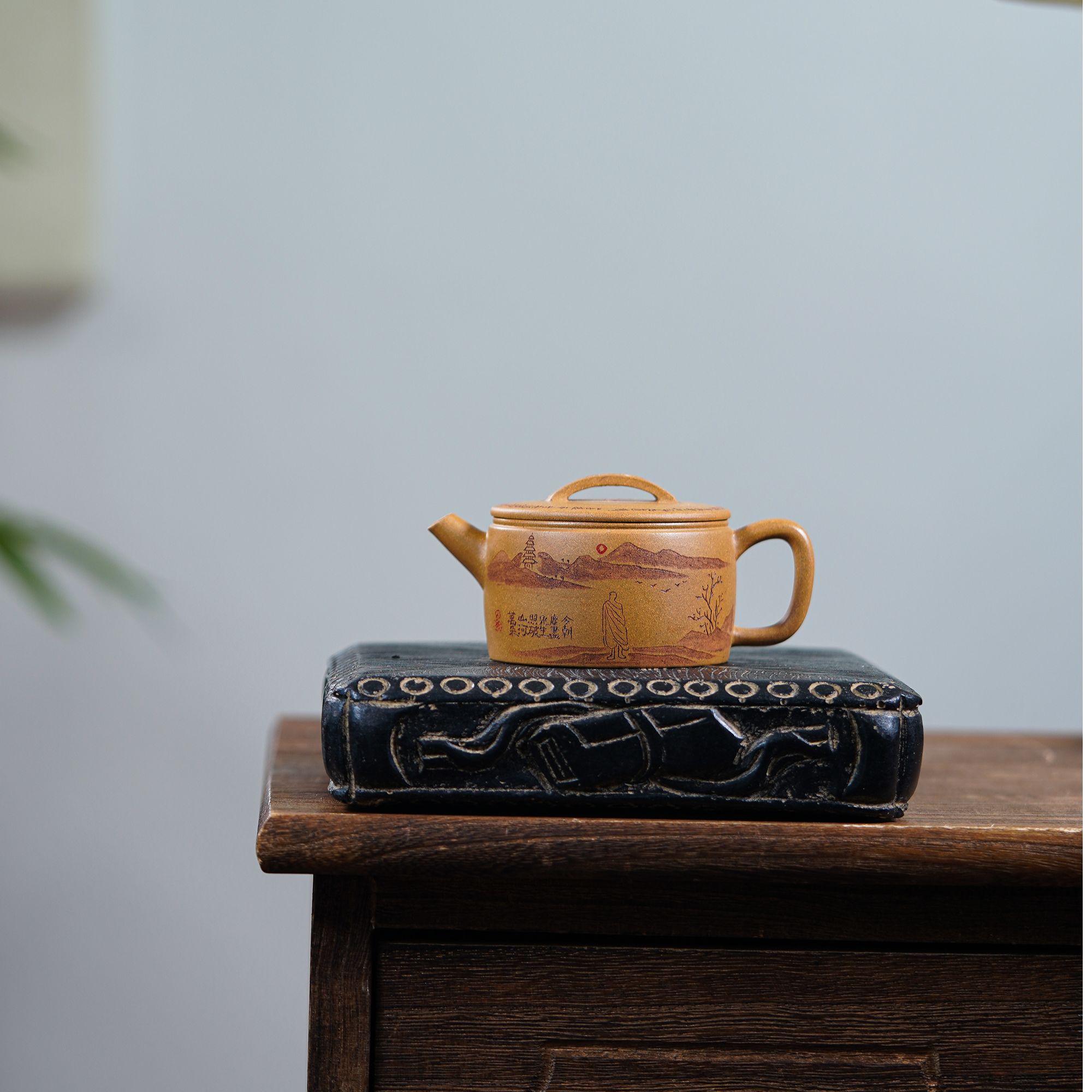 悦茗壶原创-黄金段泥-无念·汉瓦