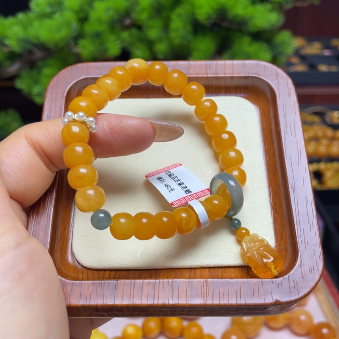 蜜蜡手链未镶嵌手串