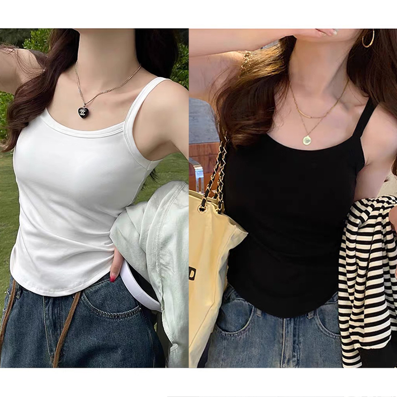 阿球【万能吊带/背心】简约微胖版型高弹力女装背心糯感吊带内搭