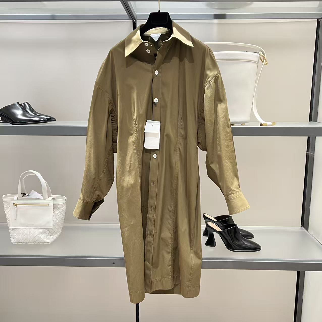 未使用 BOTTEGA VENETA/葆蝶家 蒙口/七七/女长款风衣