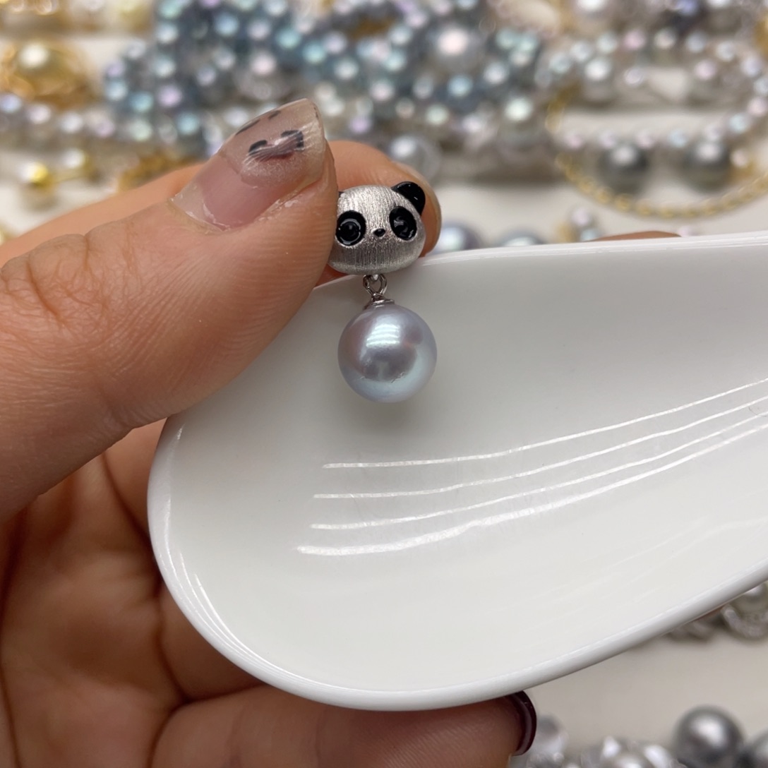 海水珍珠吊坠(不含链)银S925镶嵌