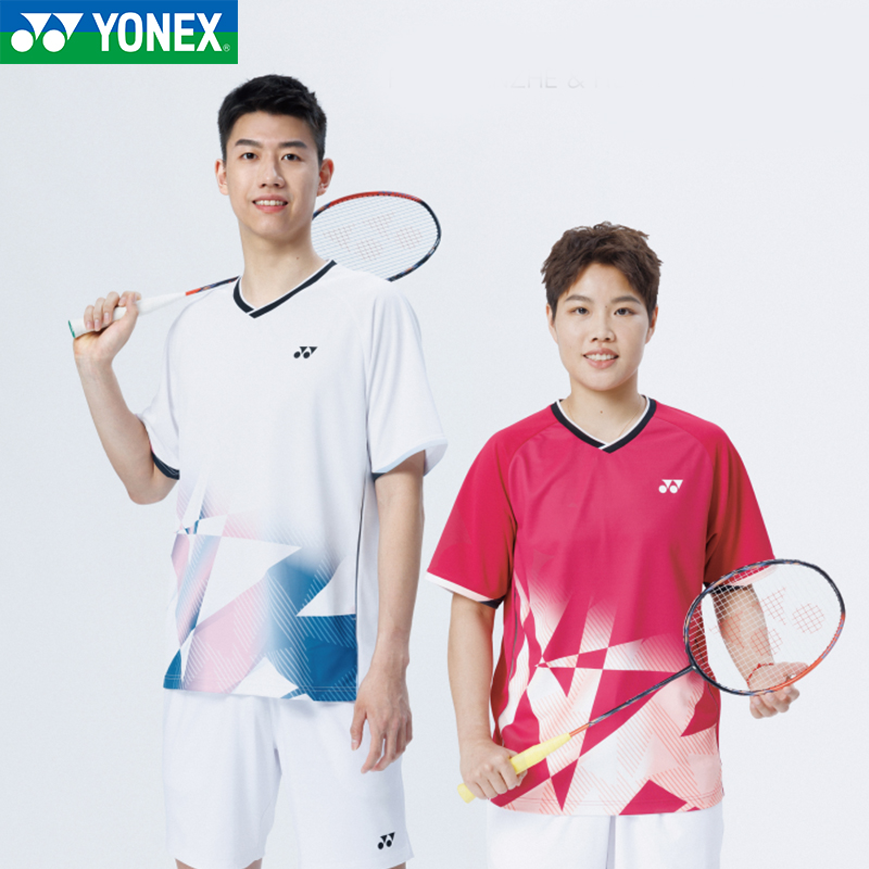 YONEX尤尼克斯羽毛球服110095BCR/210095BCR男女款运动T恤短袖