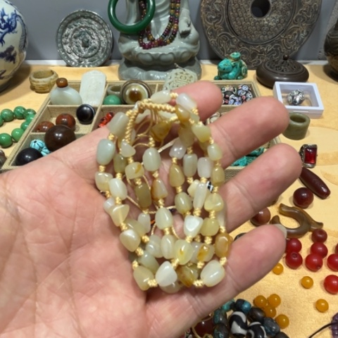和田玉（糖玉）手链未镶嵌用****5