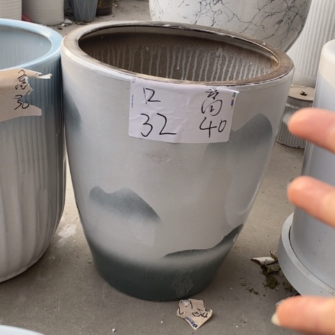 低腰锥形山水大号3个