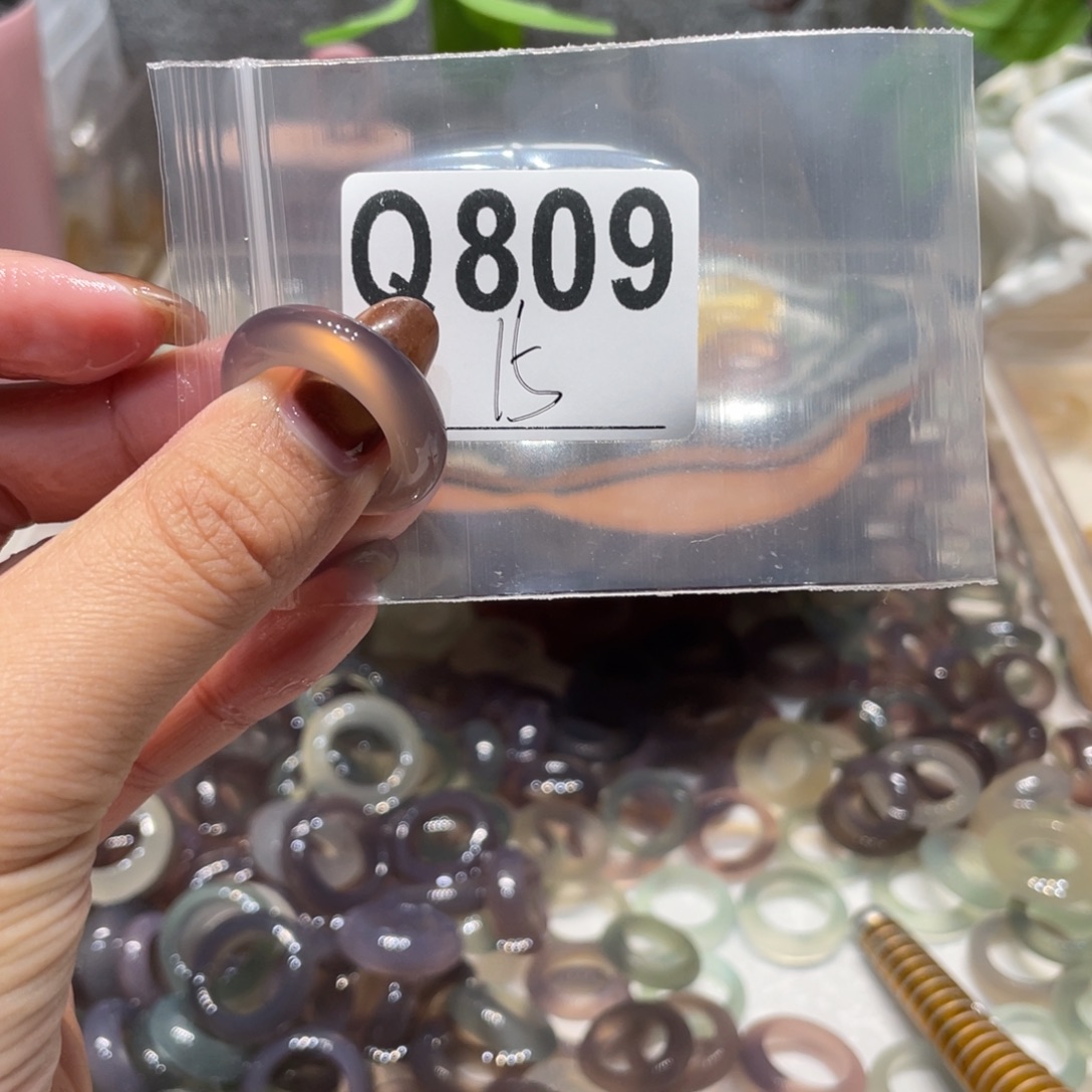玛瑙/玉髓未镶嵌戒指809