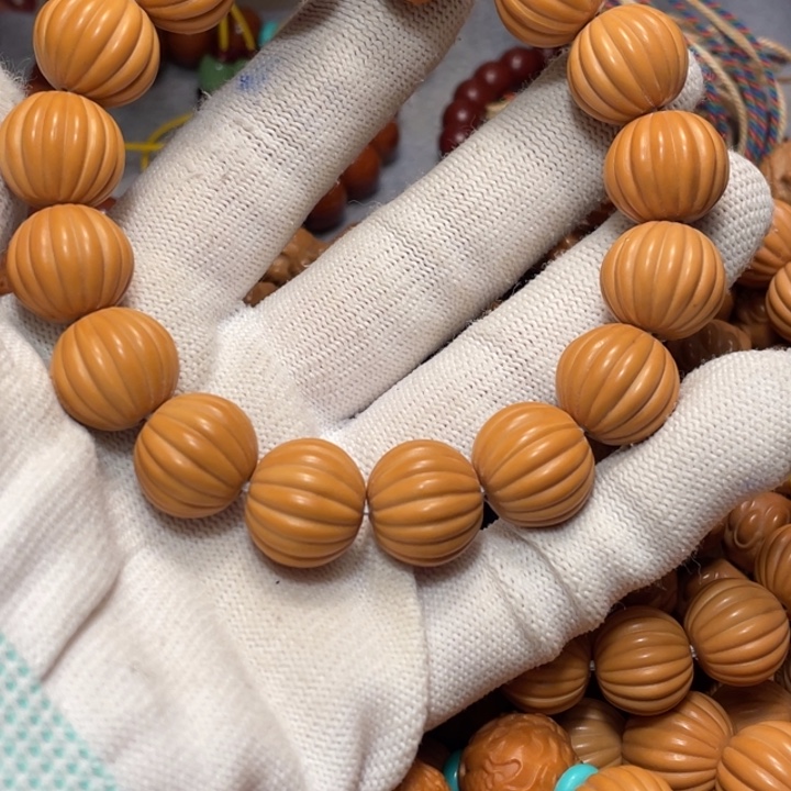 猴头核桃手串墨**哲瓜珠