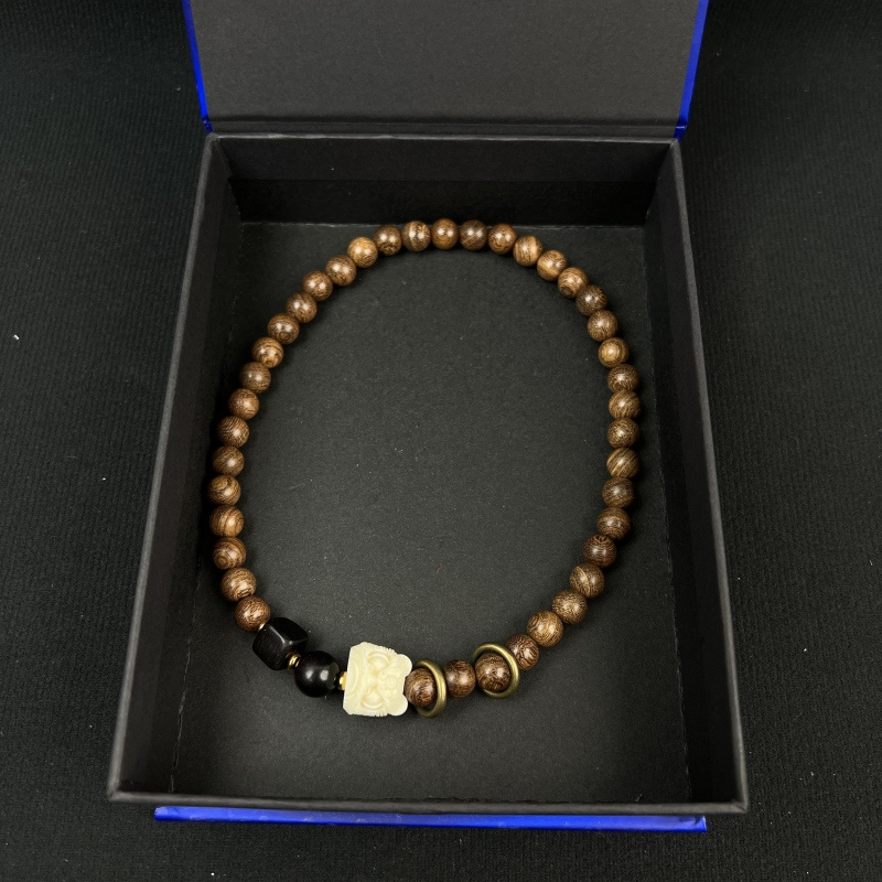 金丝楠手串 双圈 6mm LQ185  （无礼盒）