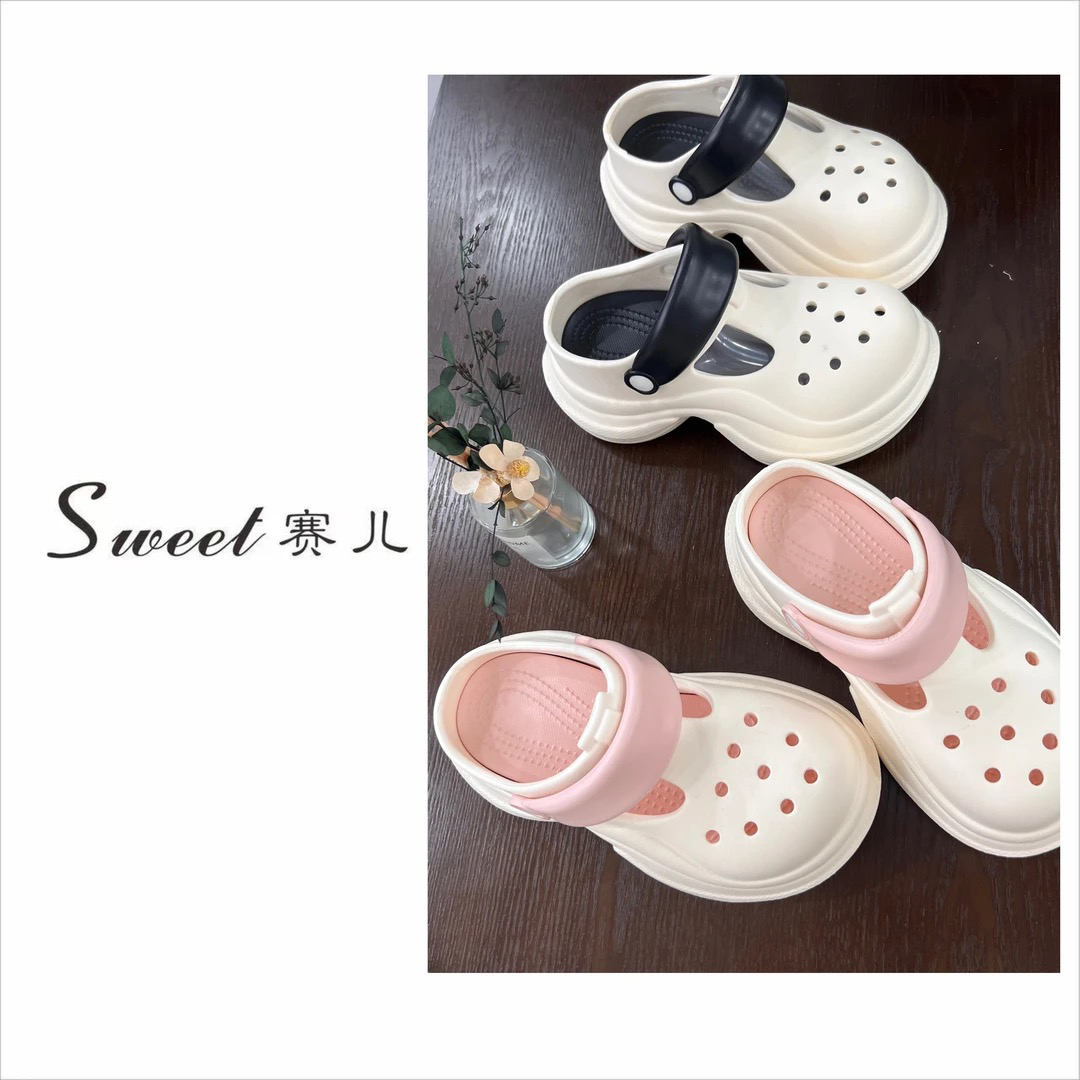 【赛儿专属】｛厚底增高胖丁洞洞鞋
