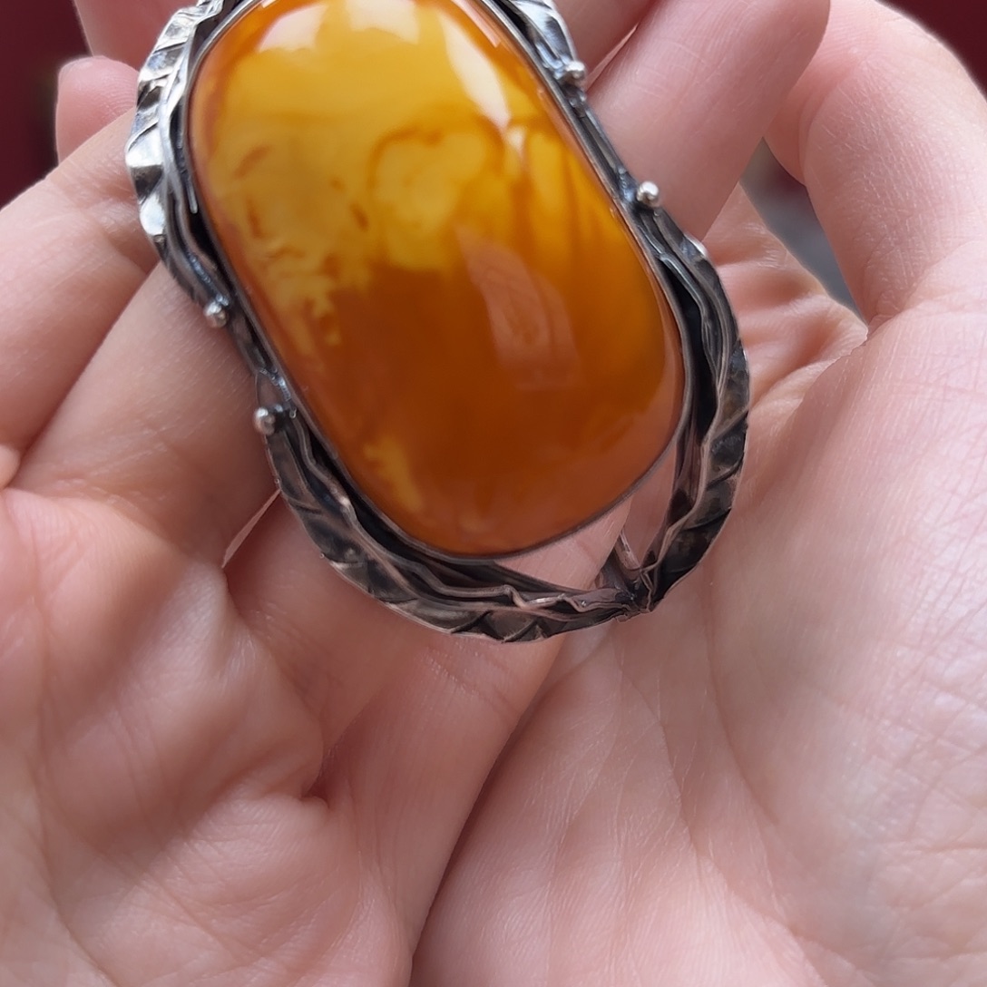 琥珀裸石未镶嵌21手镯