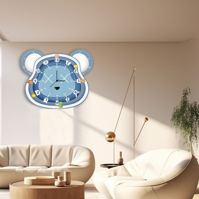 网红钟表2024新款挂钟客厅家用时尚装饰画时钟挂墙创意儿童房q27
