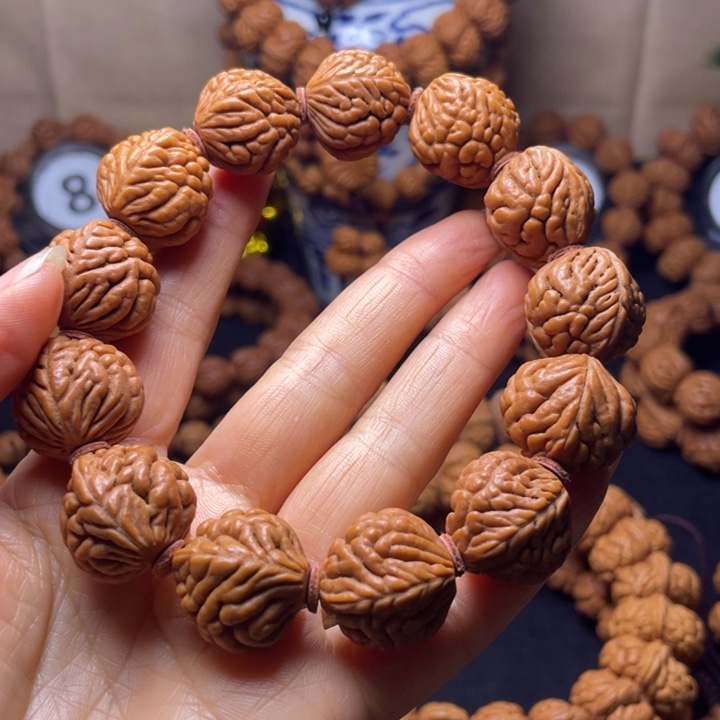 火***好桃核吊坠秦岭桃核手串